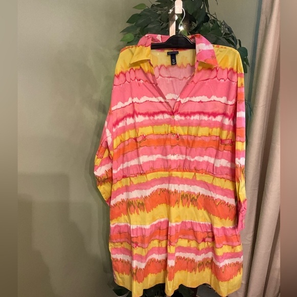 SCOOP Long Sleeve Collar Shirt Dress Size XXL (20) NWT - Picture 1 of 6